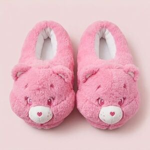 NWT Pink Care Bear Slippers